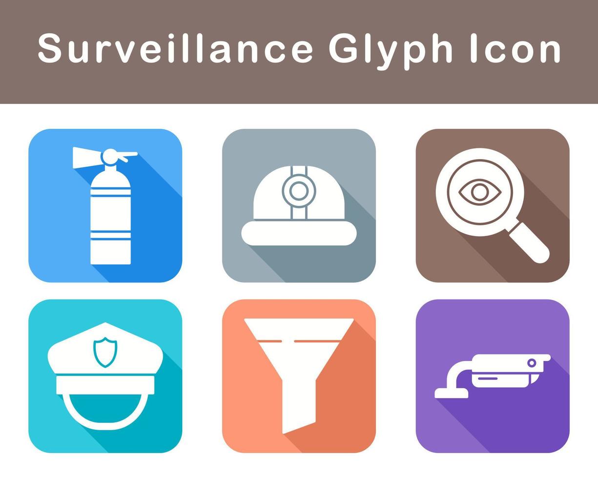 Surveillance Vector Icon Set