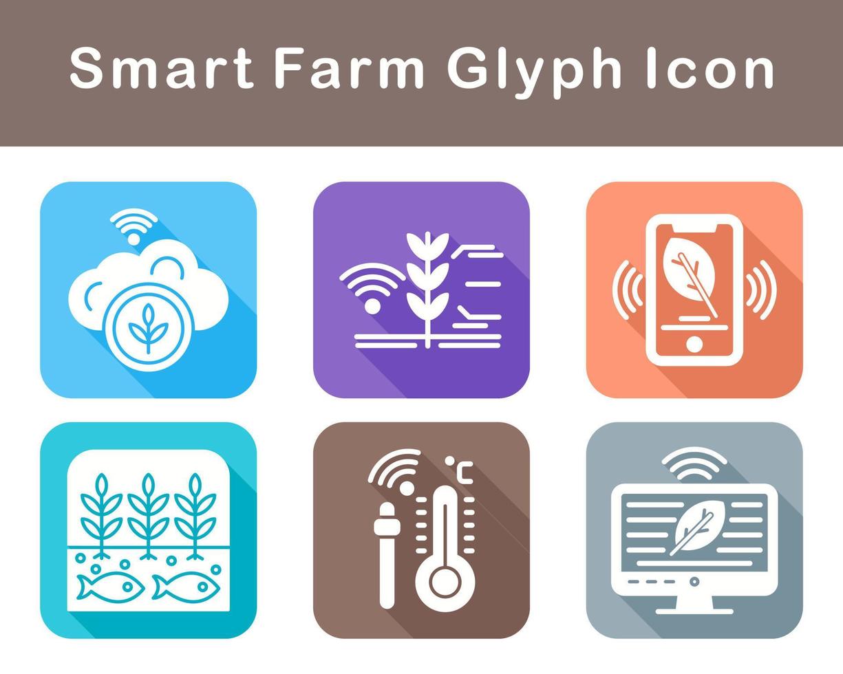 Smart Farm Vector Icon Set