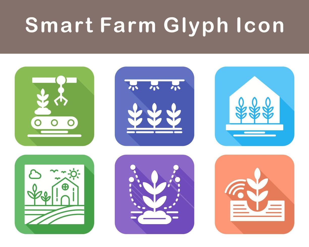Smart Farm Vector Icon Set