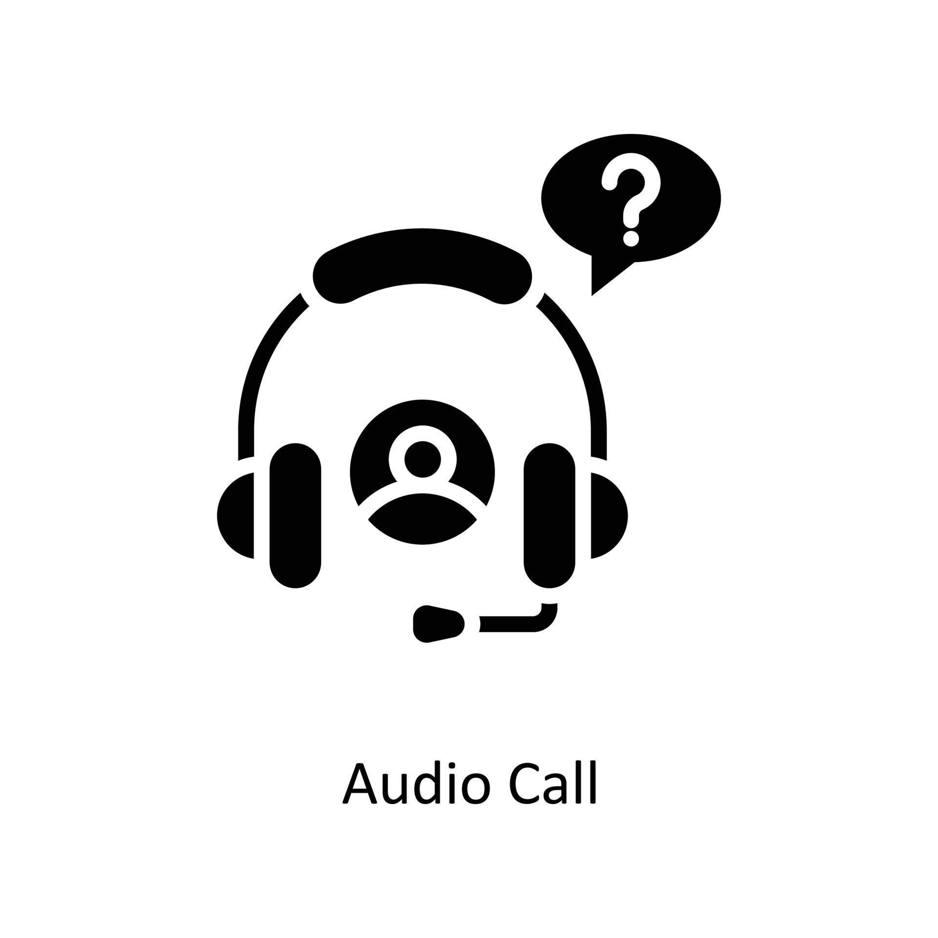 Audio Call Vector Solid Icons. Simple stock illustration stock 21499503