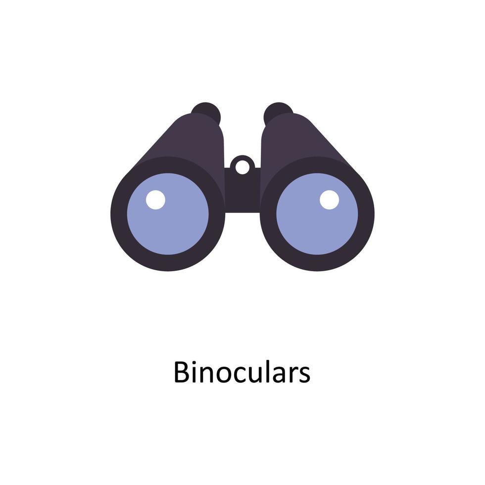 Binoculars  vector Flat Icons. Simple stock illustration stock illustration