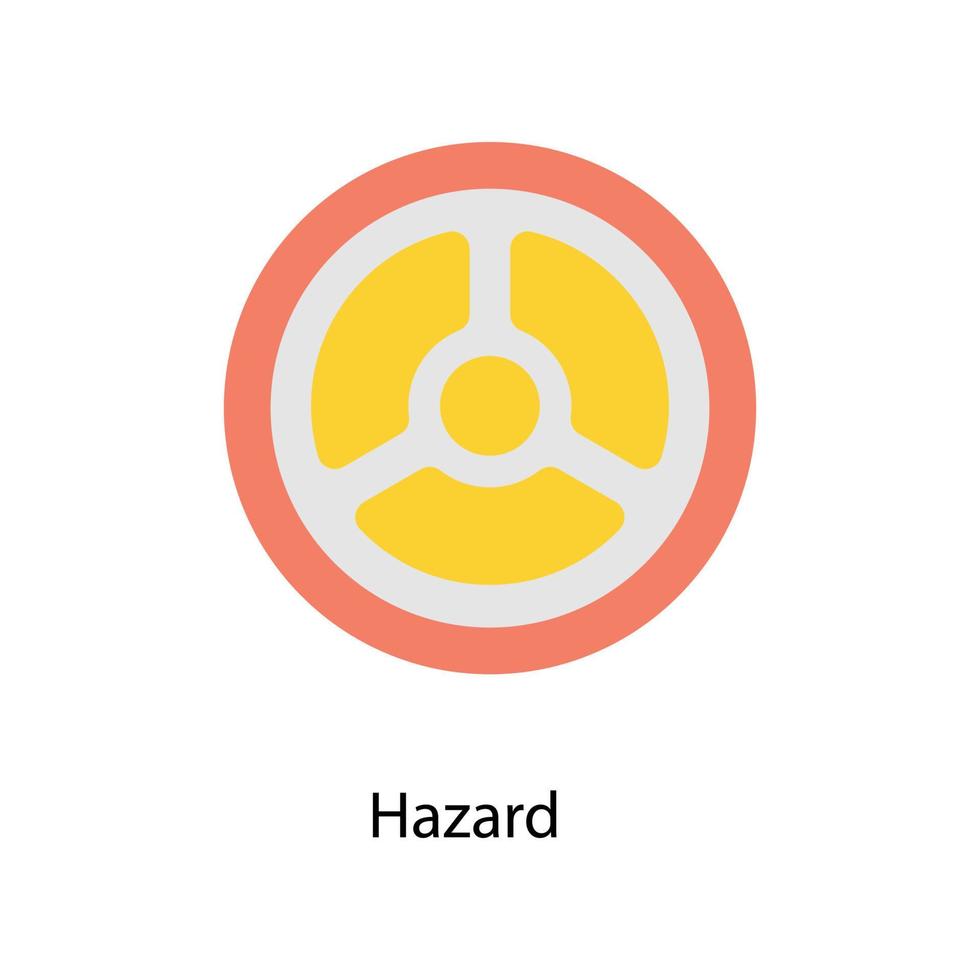 Hazard Vector Flat Icons. Simple stock illustration stock