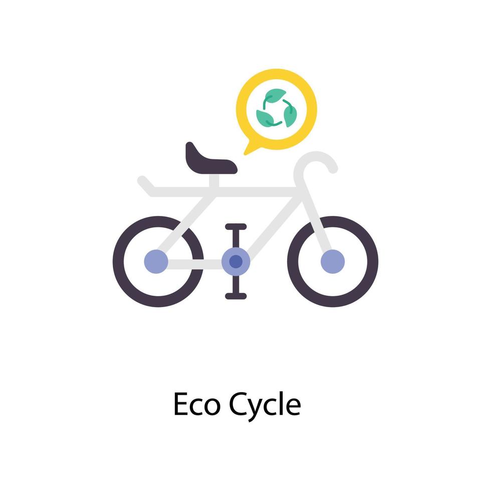 Eco Cycle Vector Flat Icons. Simple stock illustration stock