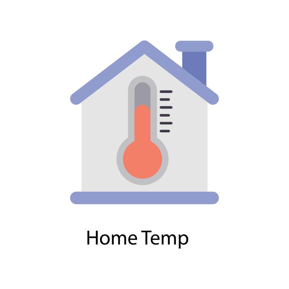 hogar temperatura vector plano iconos sencillo valores ilustración valores