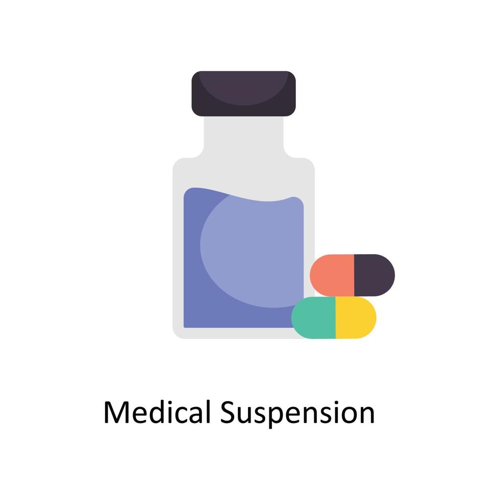 Medical Suspension Vector Flat Icons. Simple stock illustration stock