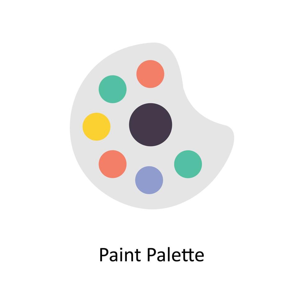 Paint Palette vector Flat Icons. Simple stock illustration stock illustration