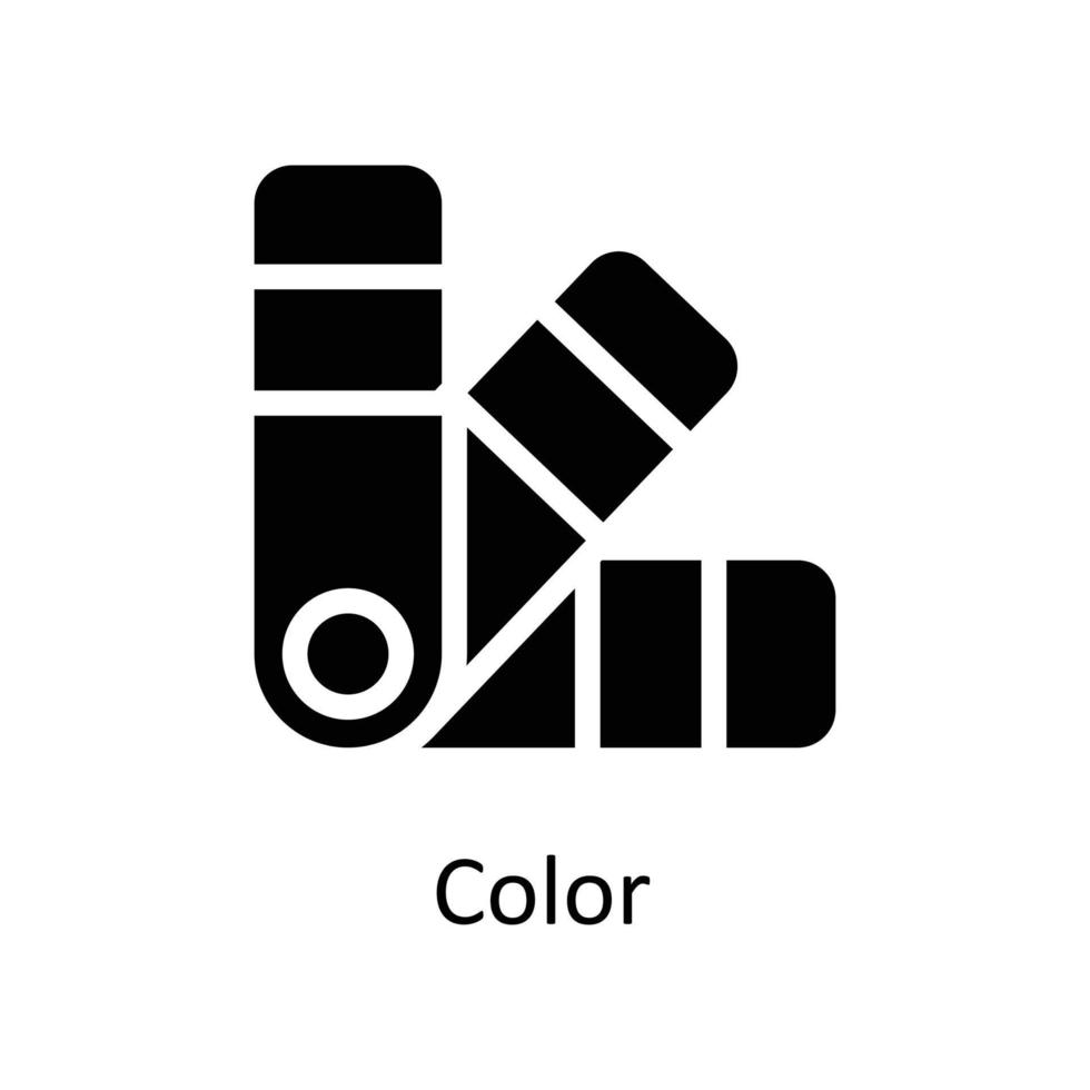 Color Vector     Solid Icons. Simple stock illustration stock