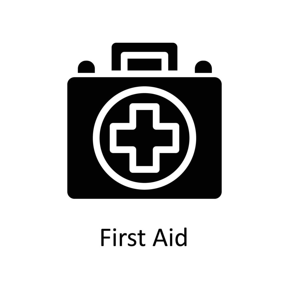 first aid Vector     Solid Icons. Simple stock illustration stock
