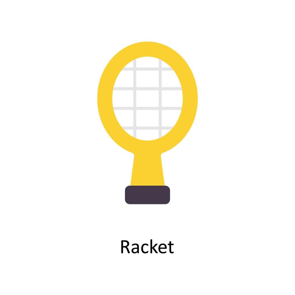 Racket vector Flat Icons. Simple stock illustration stock illustration