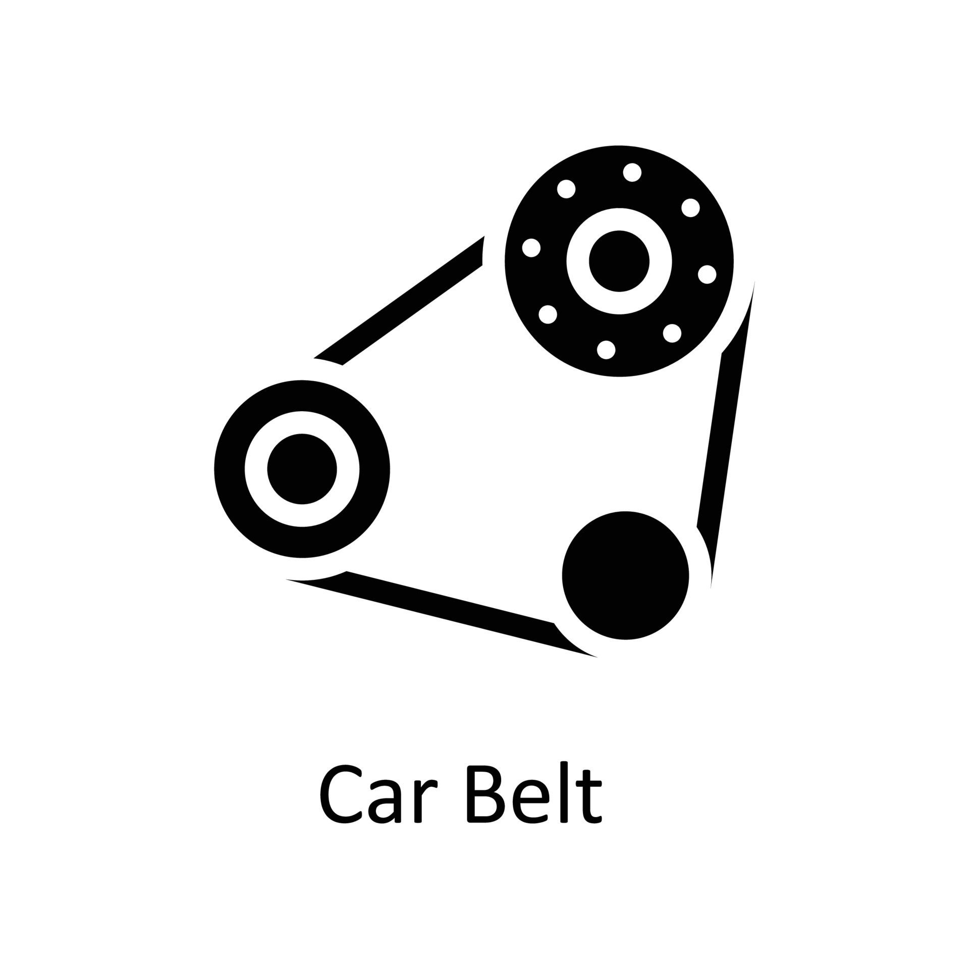Car Belt Vector Solid Icons. Simple stock illustration stock 21500408