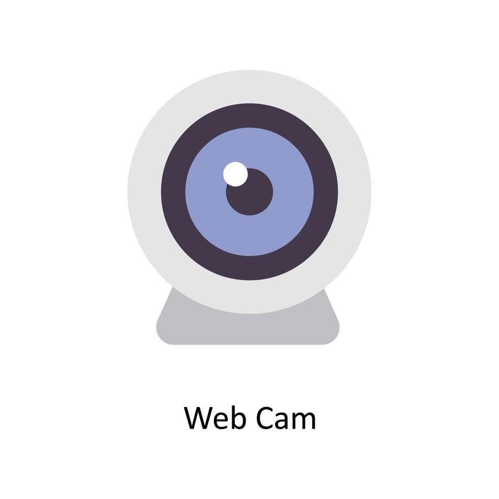 Web Cam vector Flat Icons. Simple stock illustration stock illustration