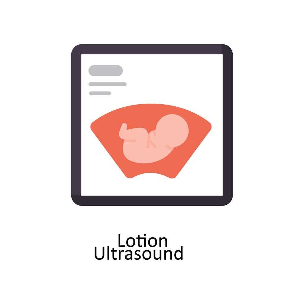 Ultrasound Vector Flat Icons. Simple stock illustration stock