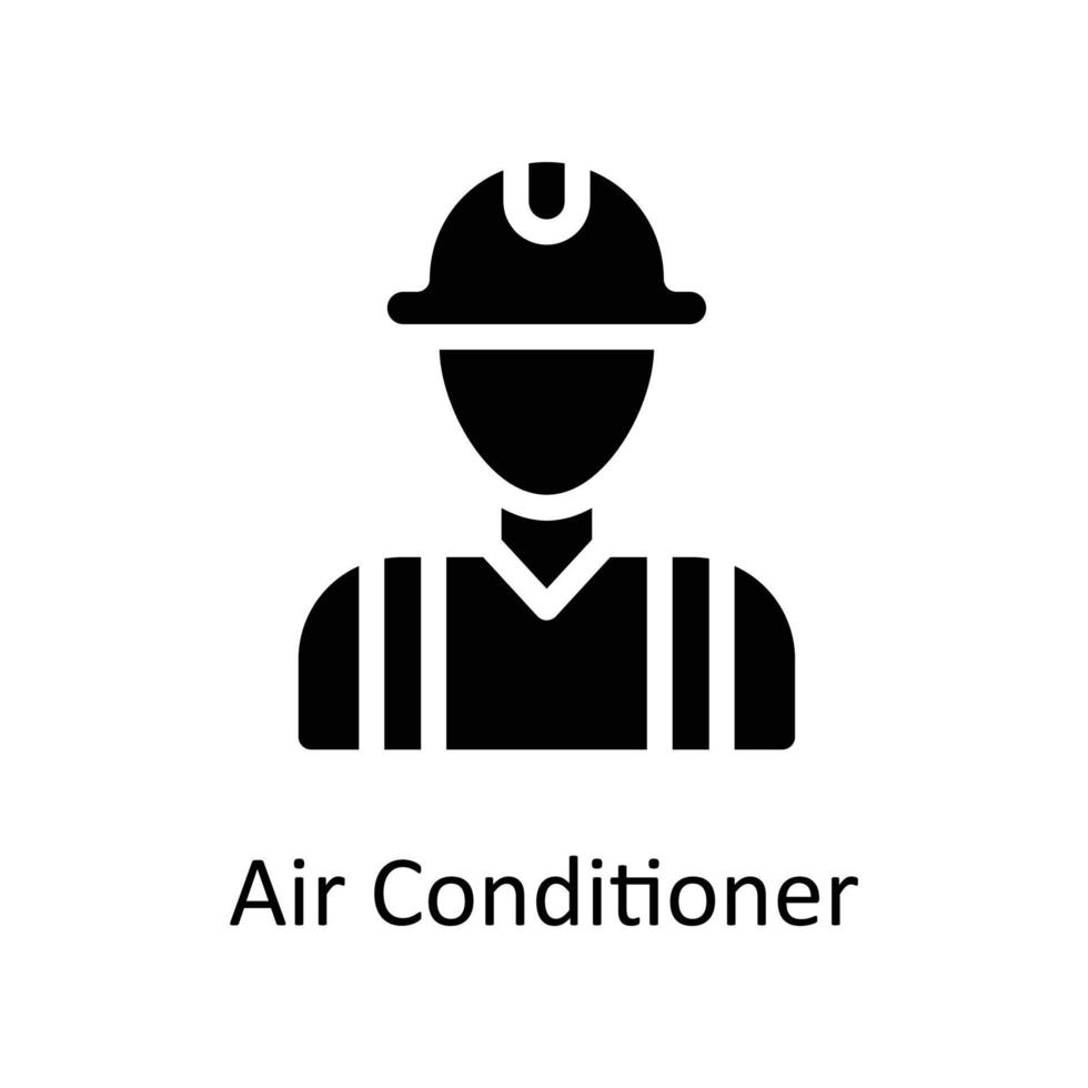 Air conditioner Vector     Solid Icons. Simple stock illustration stock