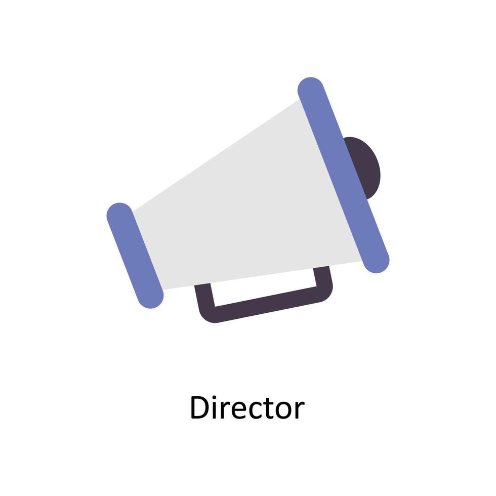 Director vector Flat Icons. Simple stock illustration stock illustration