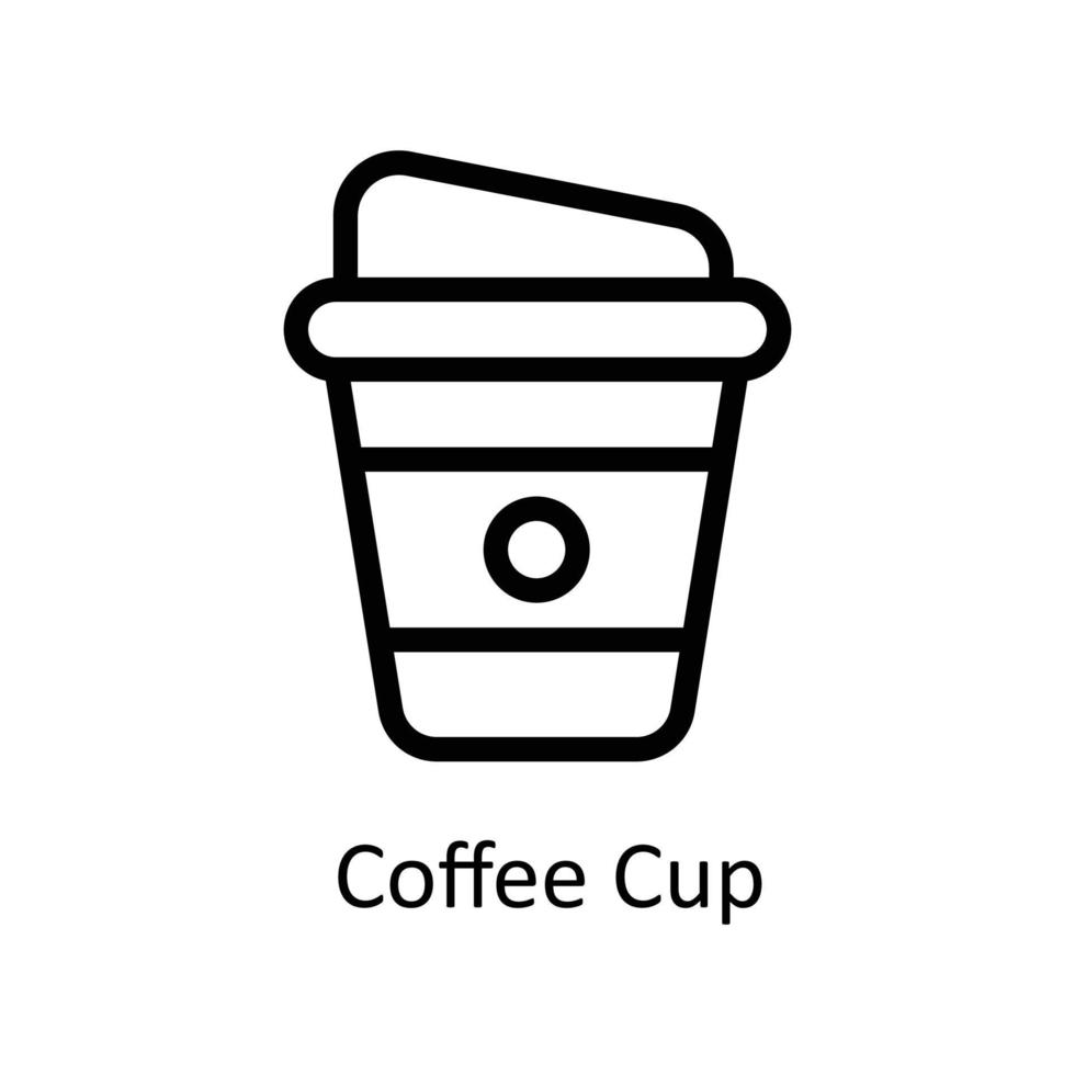 Coffee Cup Vector outline Icons. Simple stock illustration stock