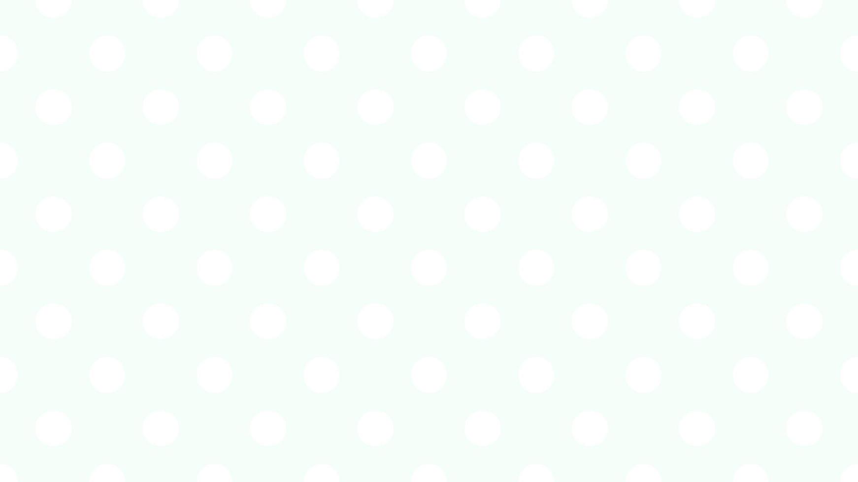 white color polka dots over mint cream off white background vector