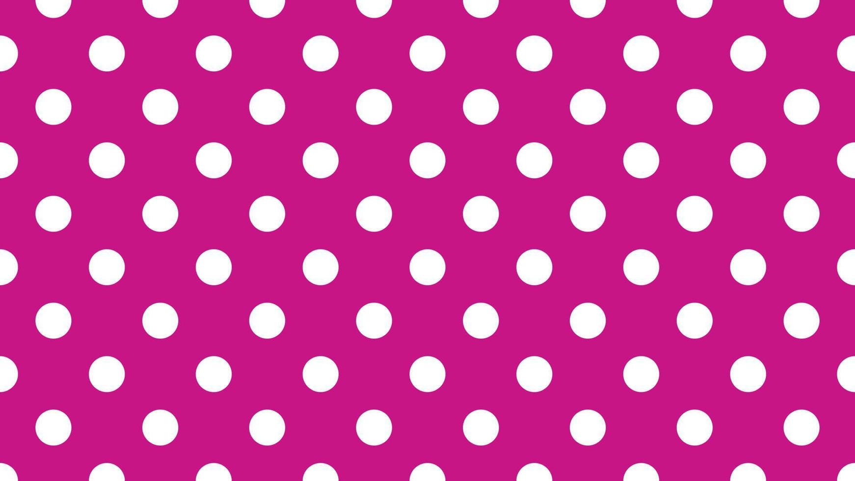 white color polka dots over medium violet red pink background vector