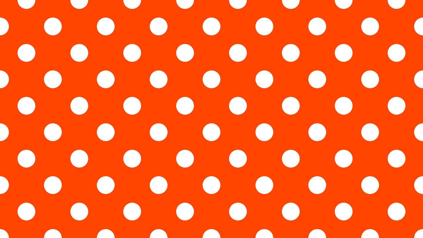 white color polka dots over orange red background vector