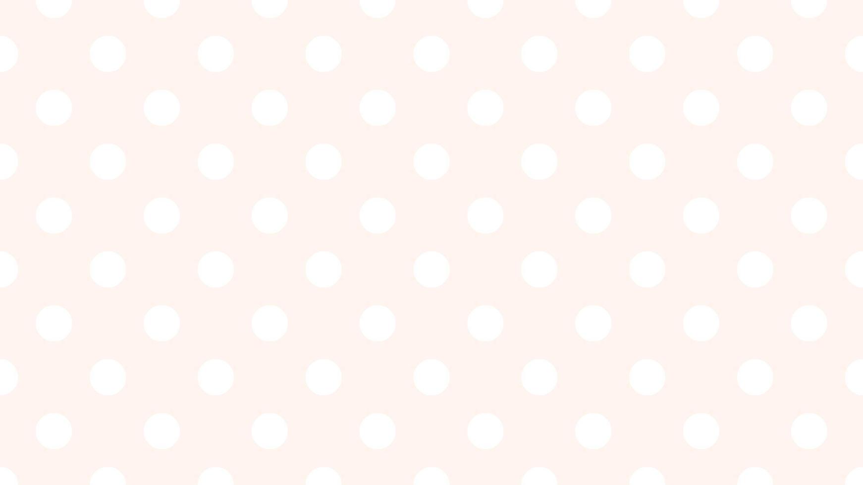 white color polka dots over seashell off white background vector