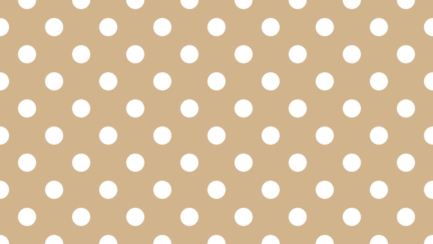 white color polka dots over tan brown background vector