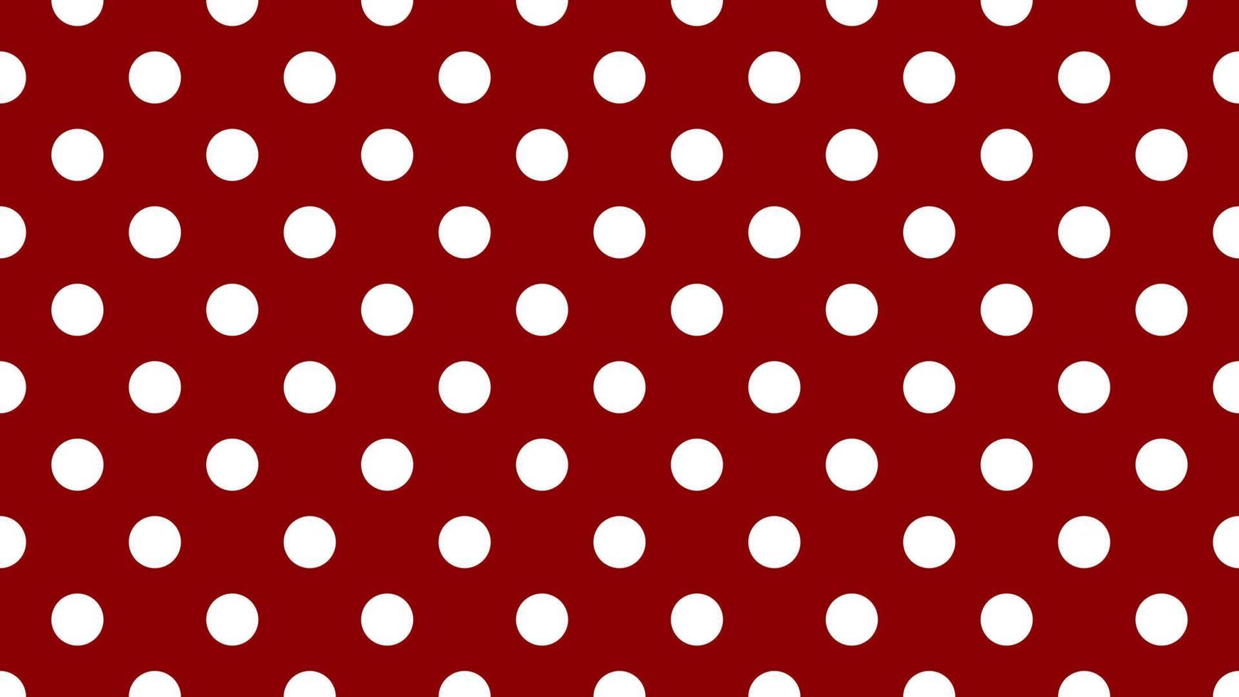 white color polka dots over dark red background vector