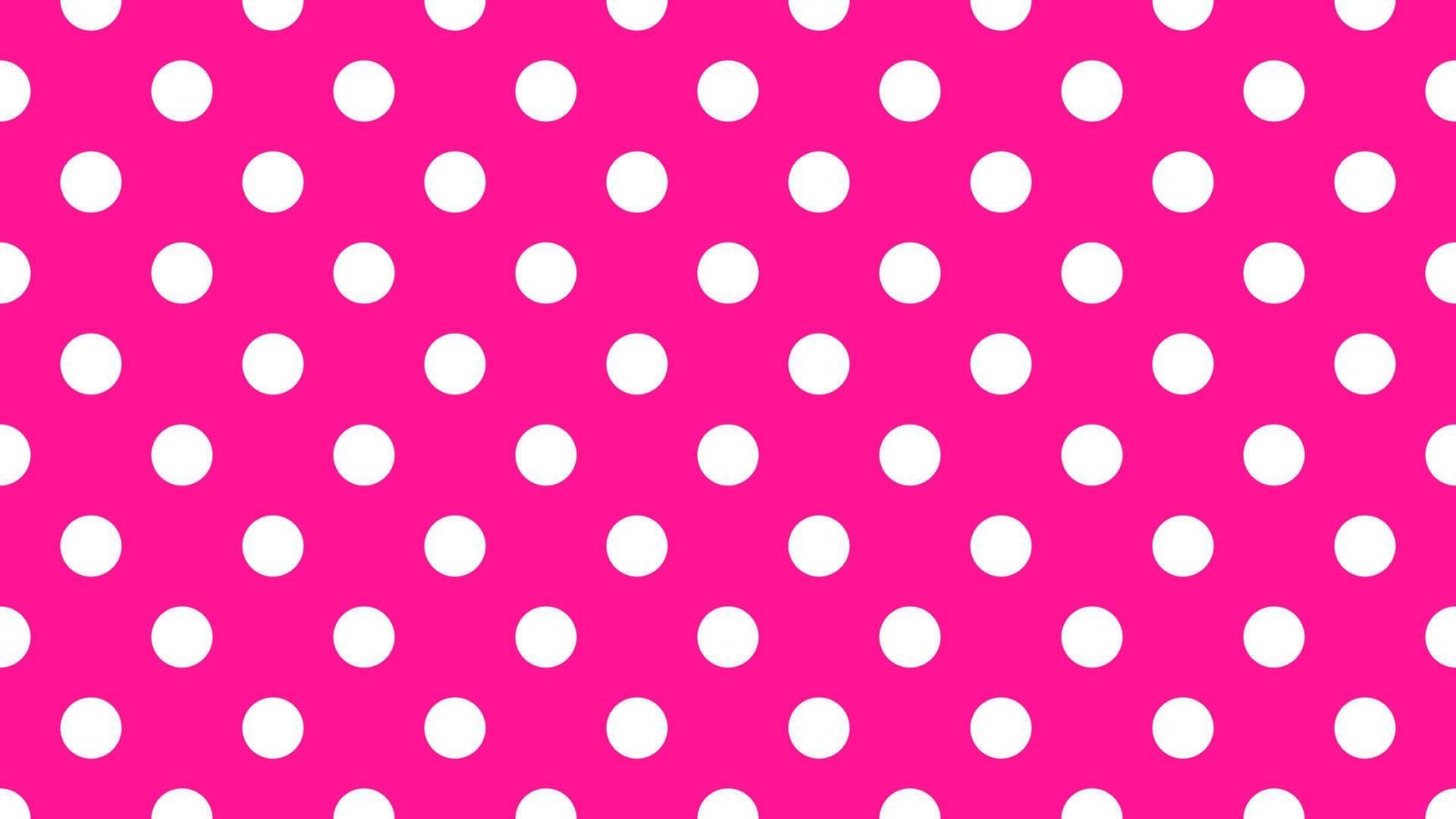 white color polka dots over deep pink background vector