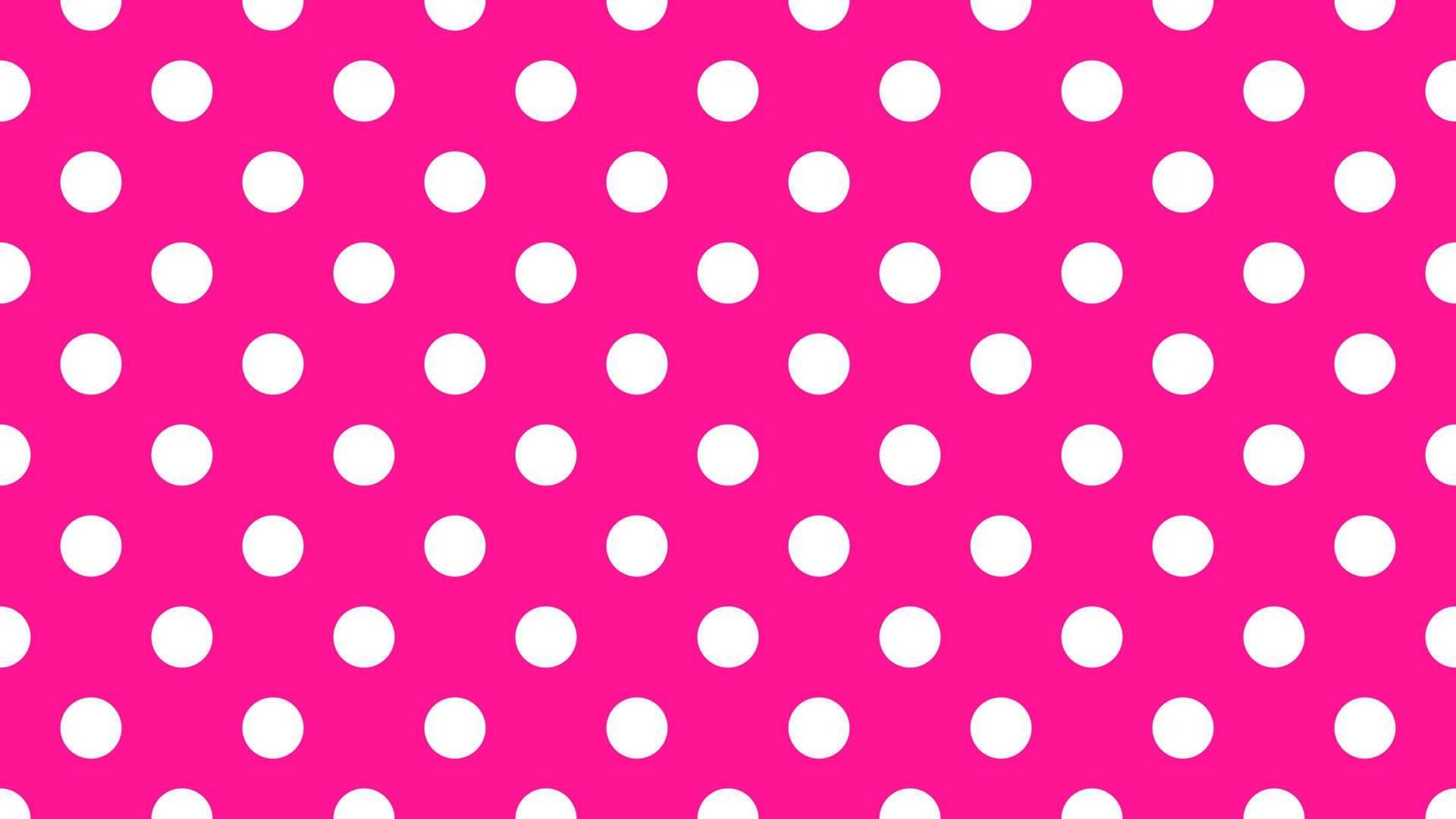 white color polka dots over deep pink background vector