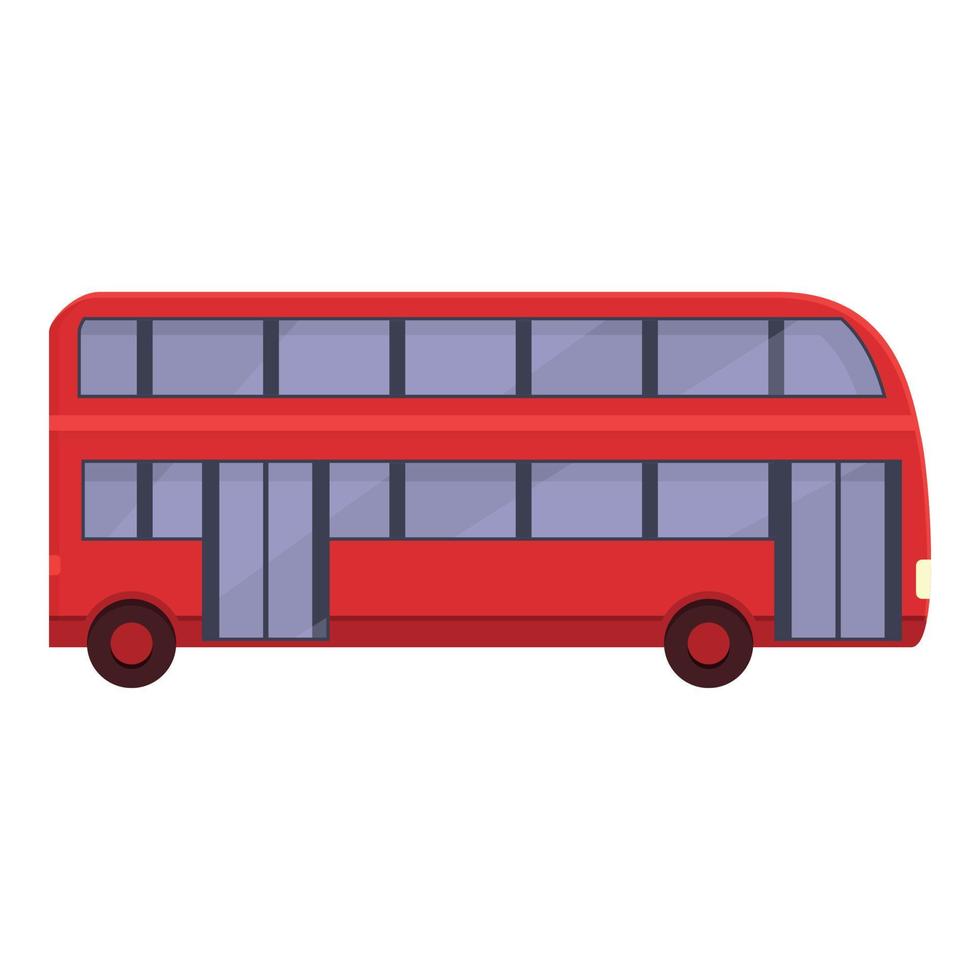 London bus travel icon cartoon vector. Uk tour vector