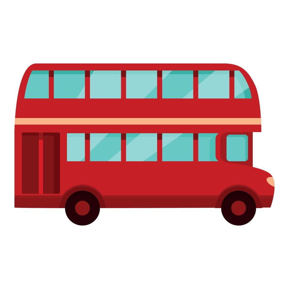 London bus traffic icon cartoon vector. Double tour vector
