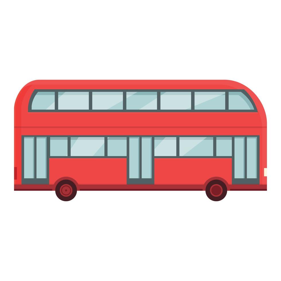 London city bus icon cartoon vector. England tour vector