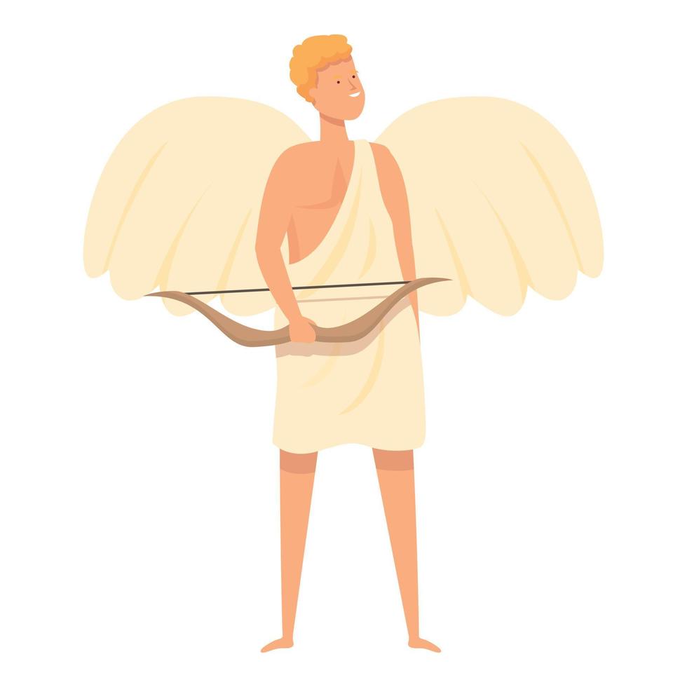 Cupido icono dibujos animados vector. griego Dios vector