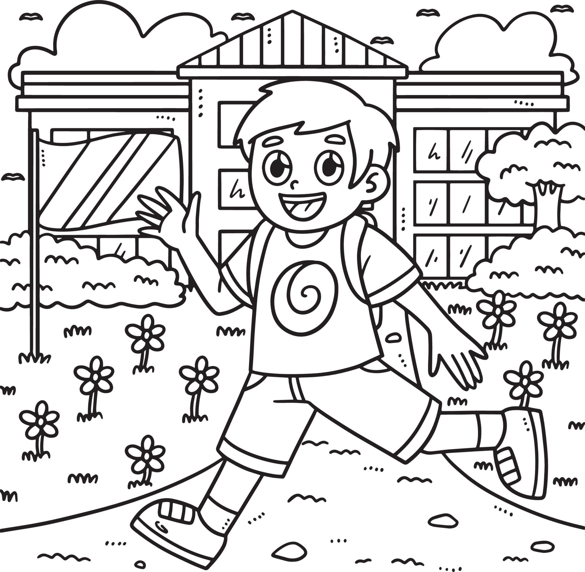 Pencil and crayons isolated coloring page for kids