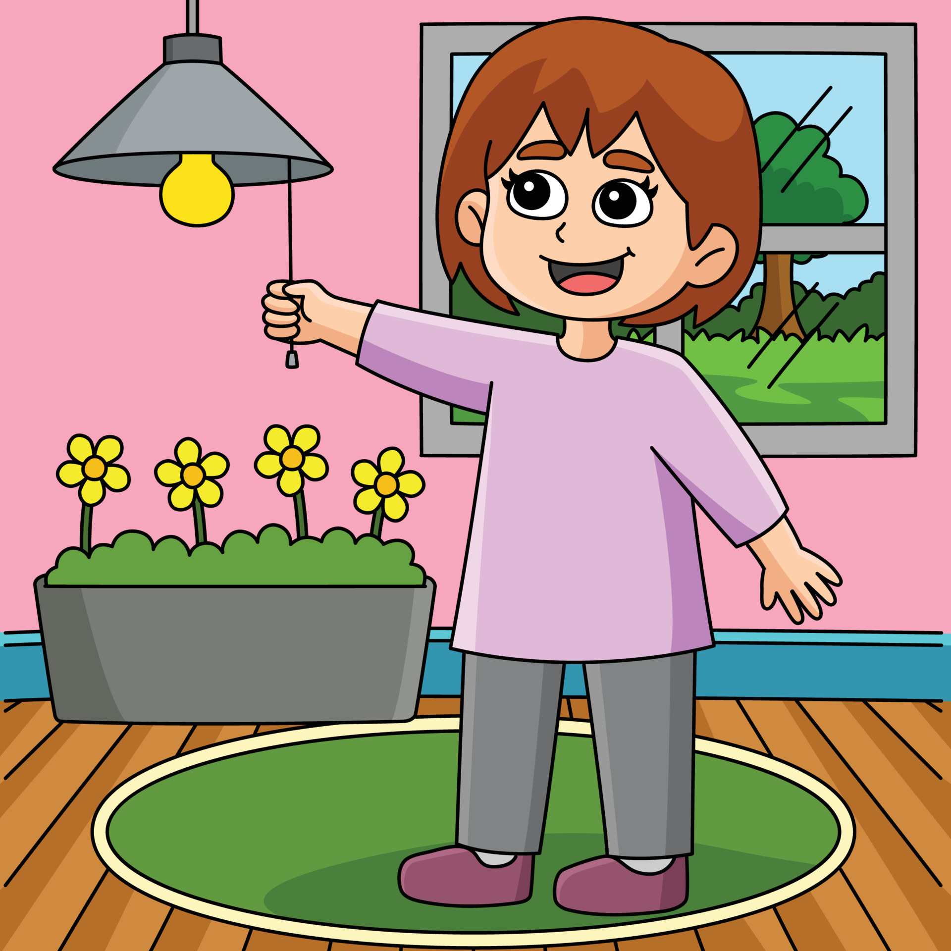 Girl Conserving Energy Colored Cartoon 21501697 Vector Art At Vecteezy girl-conserving-energy-colored-cartoon-21501697-vector-art-at-vecteezy