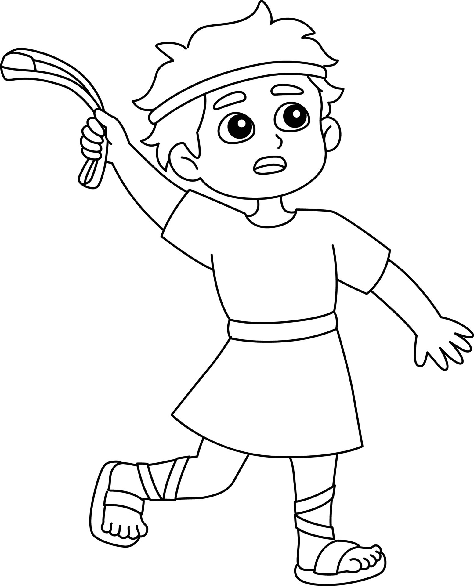 king david coloring page