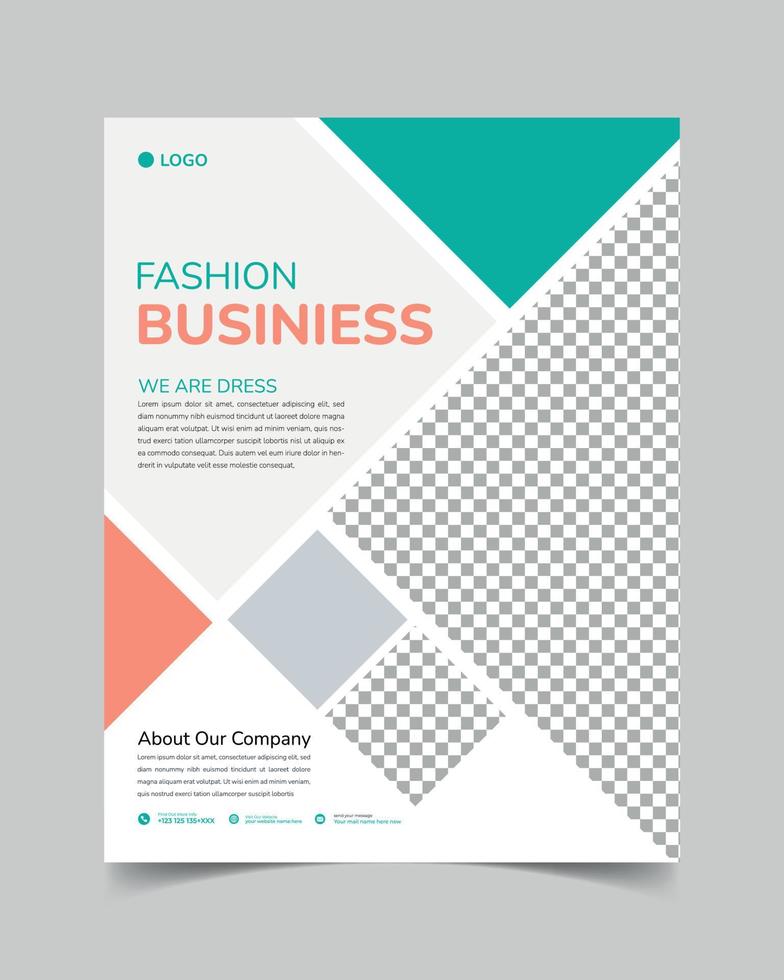 Fashion Flyer Design Vector. for business flyer template vector