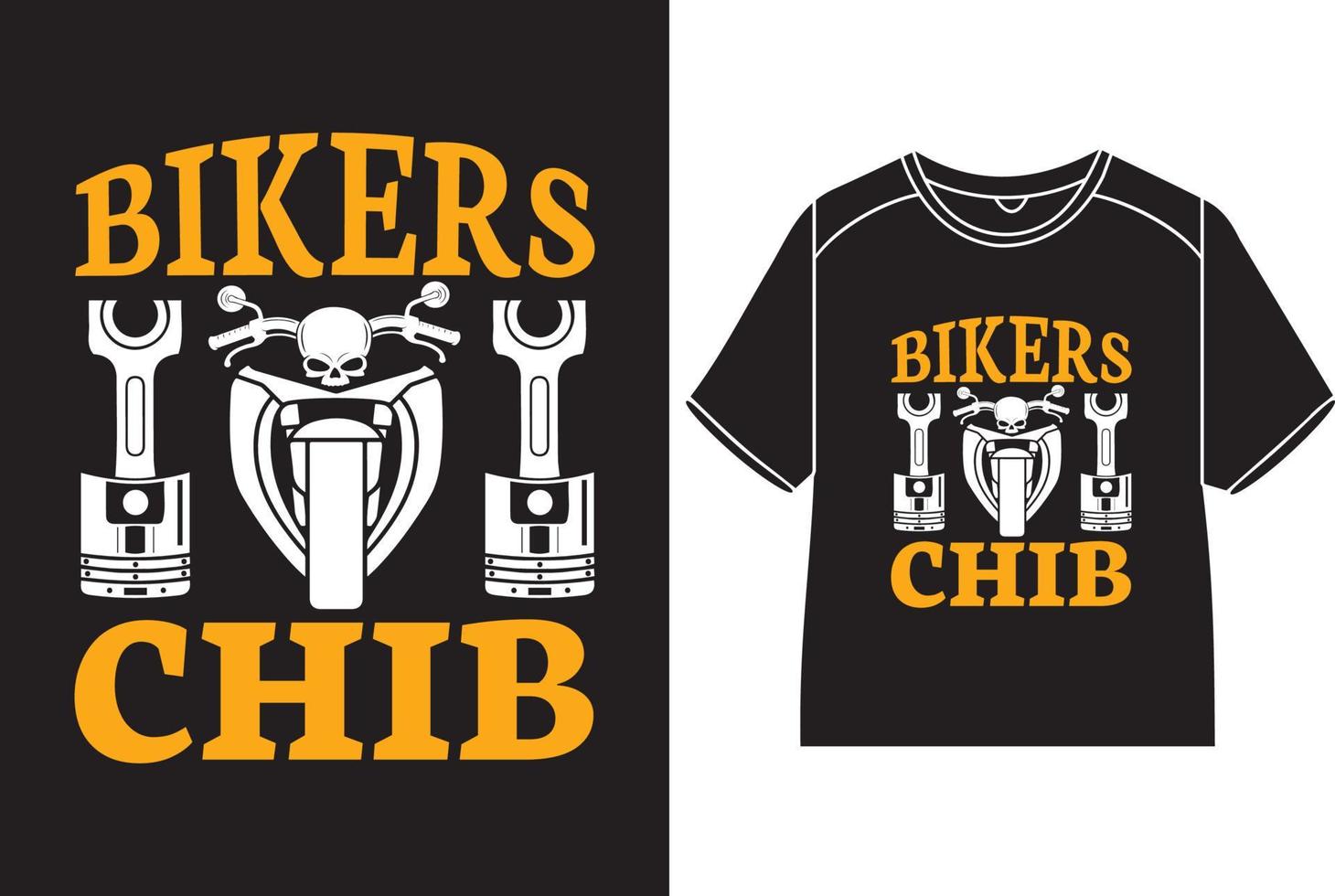 Bikers chib T-Shirt Design vector