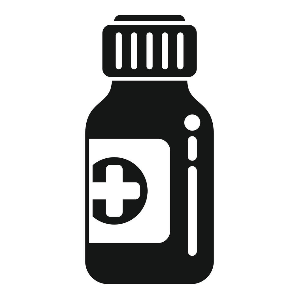 Hike medical bottle icon simple vector. Travel accessories vector