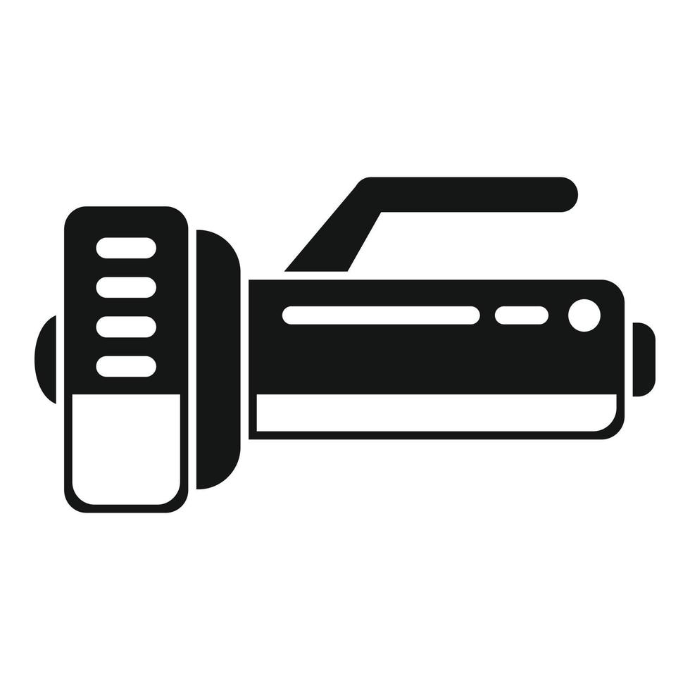 Flashlight icon simple vector. Hike equipment vector