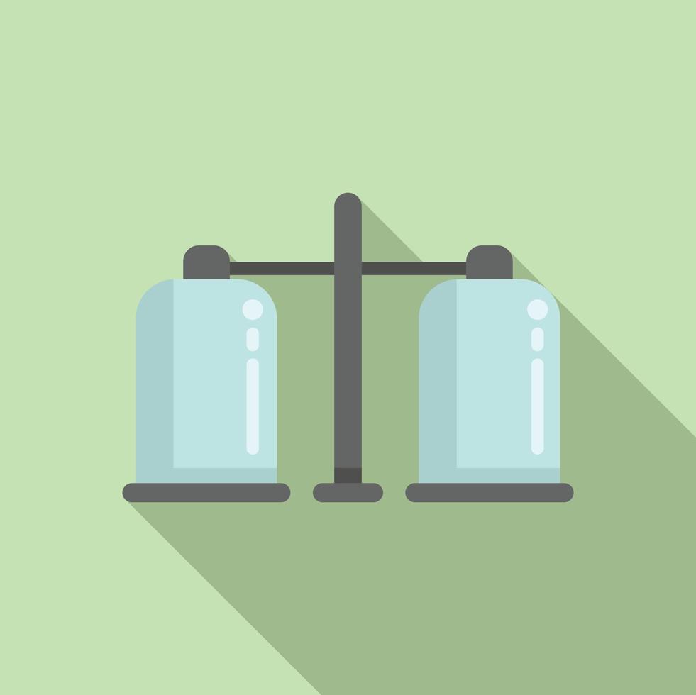 Water system icon flat vector.Filter purification vector