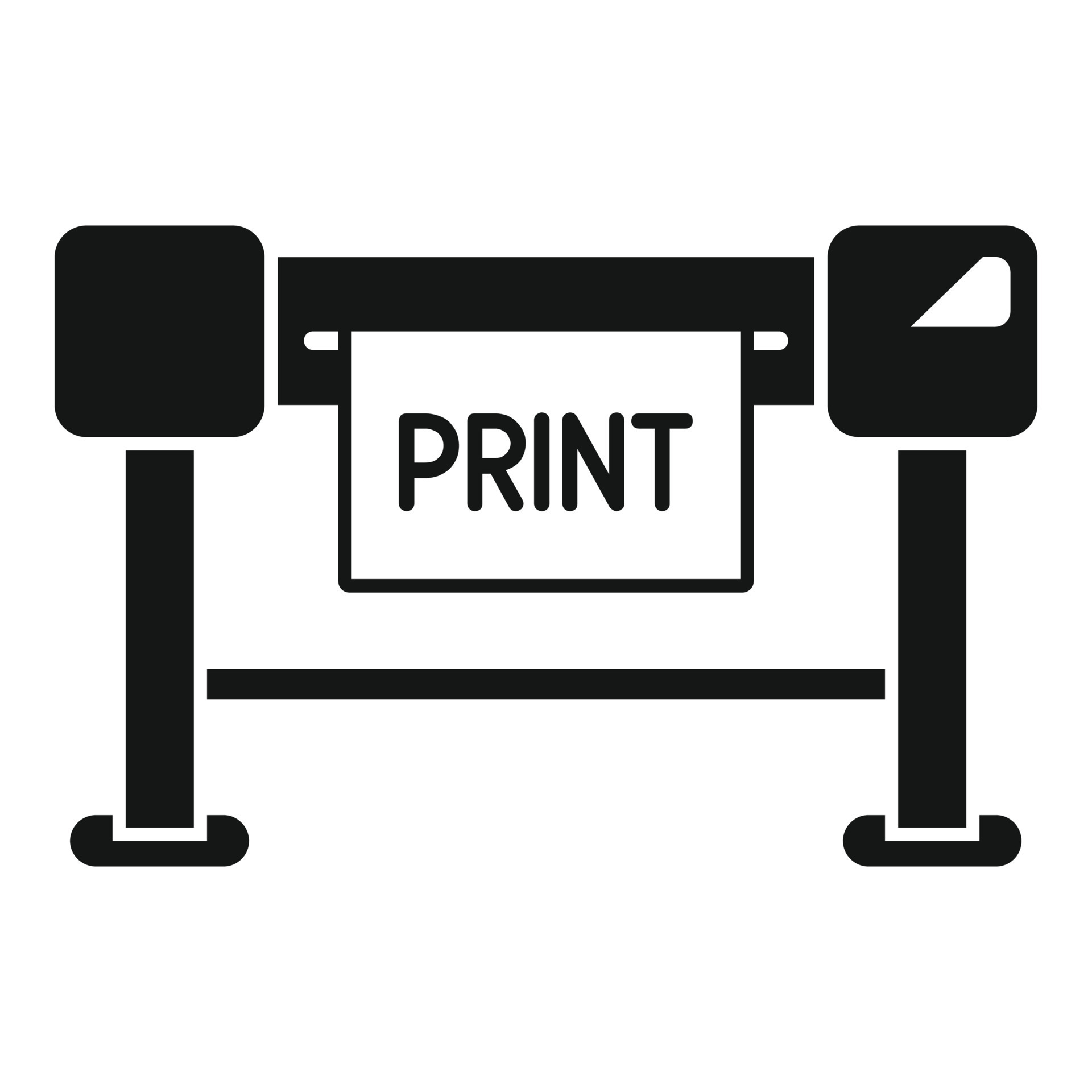 Plotter print icon simple vector. Printer machine 21502989 Vector Art