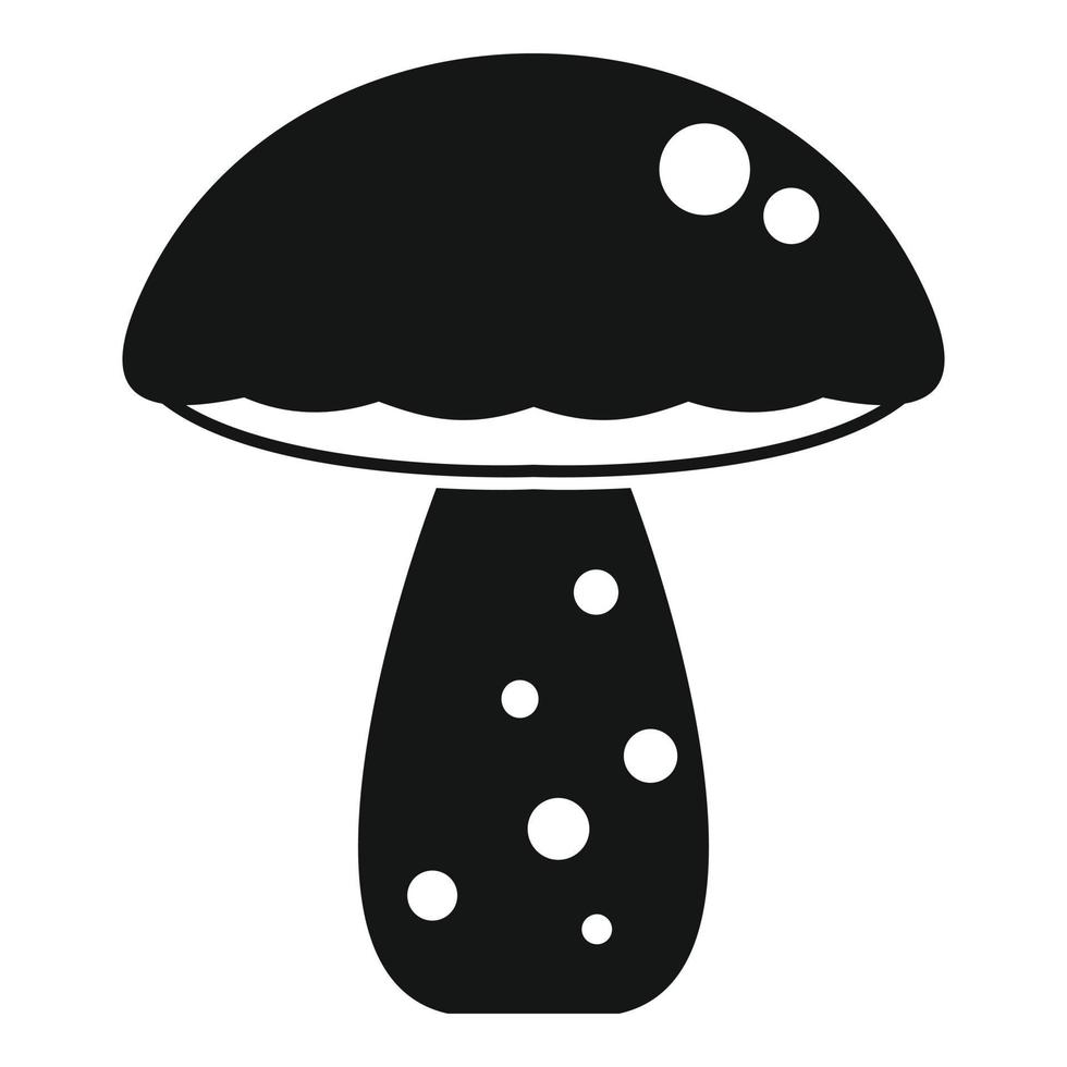Mushroom icon simple vector. Food protein vector