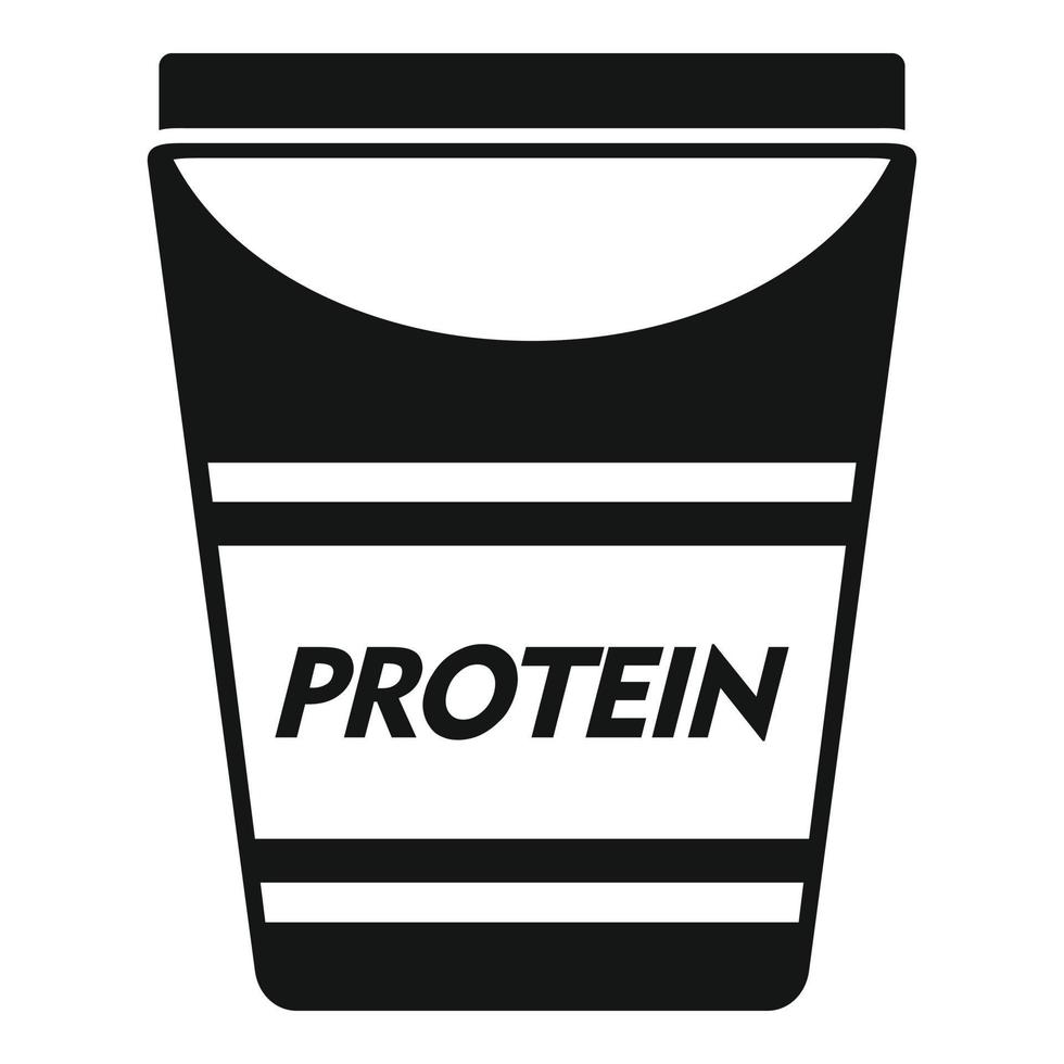 Protein pack icon simple vector. Food vitamin vector