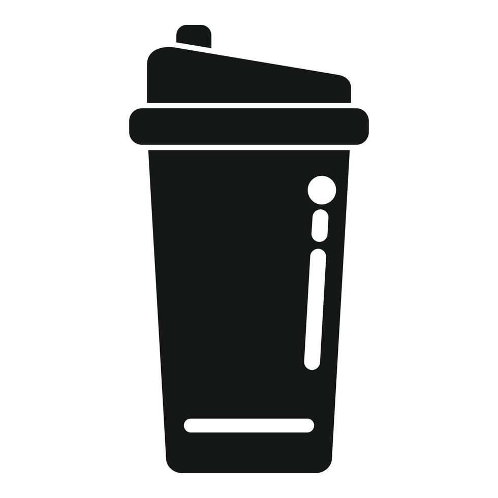 Sport shaker icon simple vector. Food protein vector