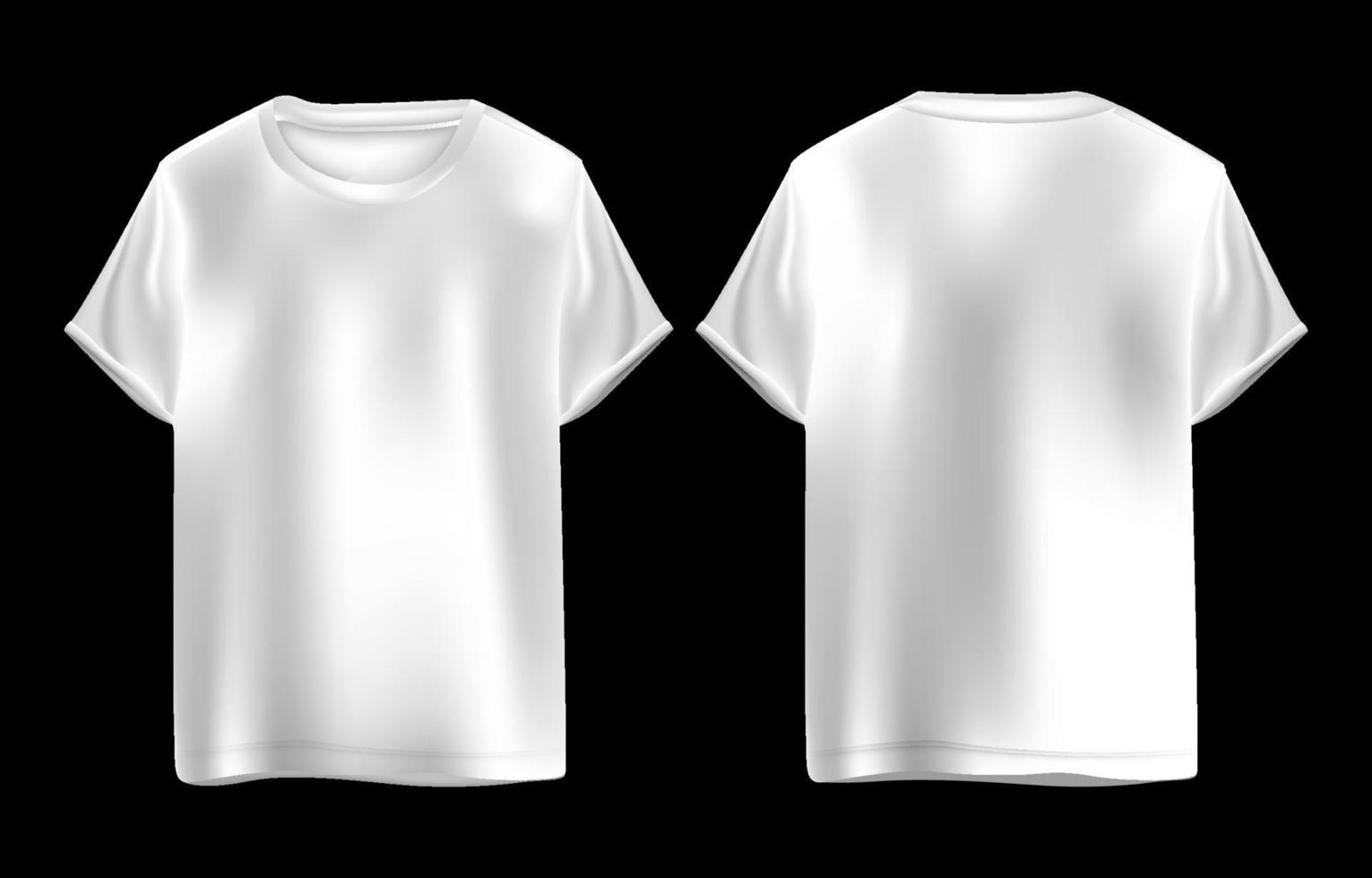 White 3D Tshirt Mockup vector