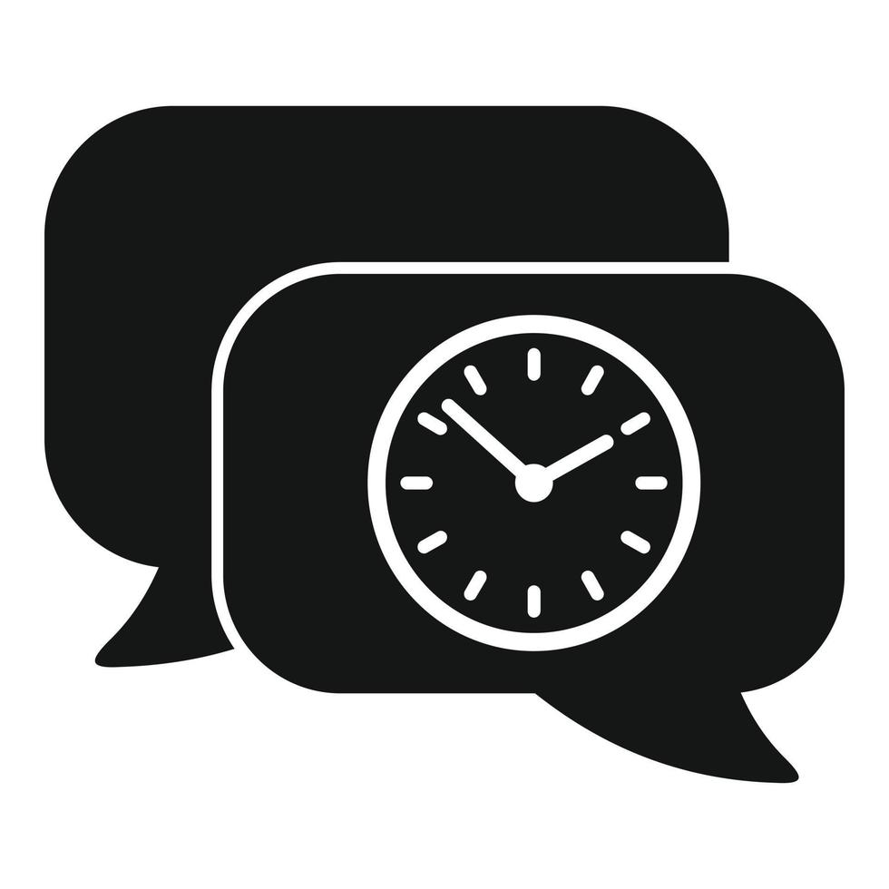 Rush job chat icon simple vector. Office work vector