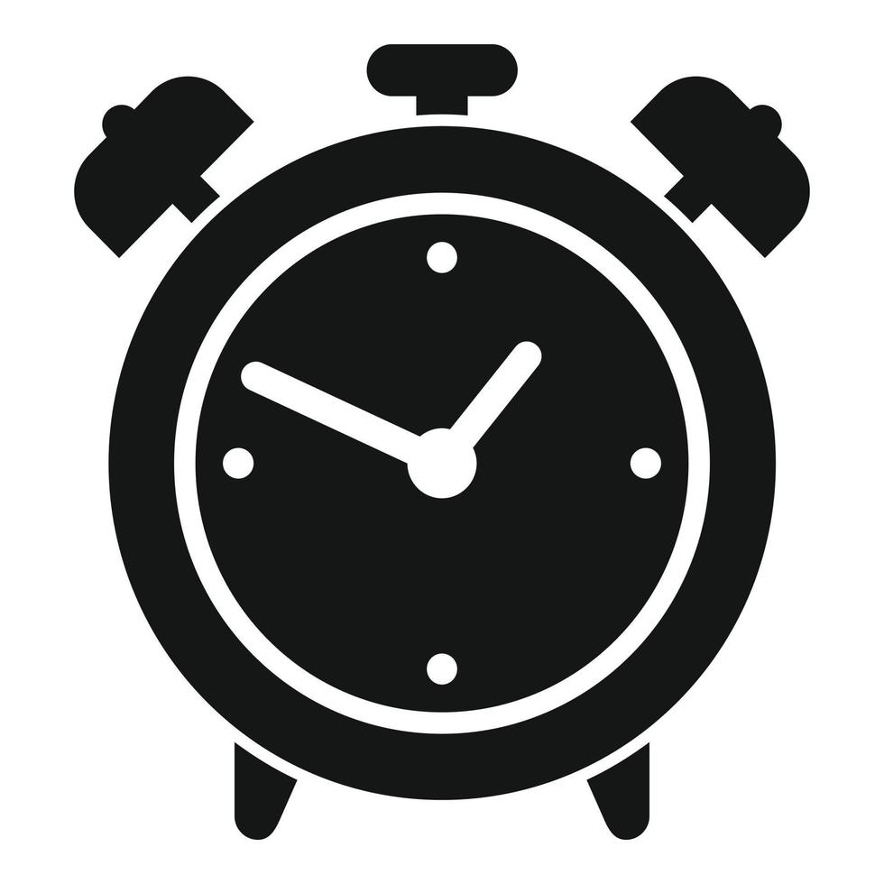 Rush job alarm clock icon simple vector. Business work vector