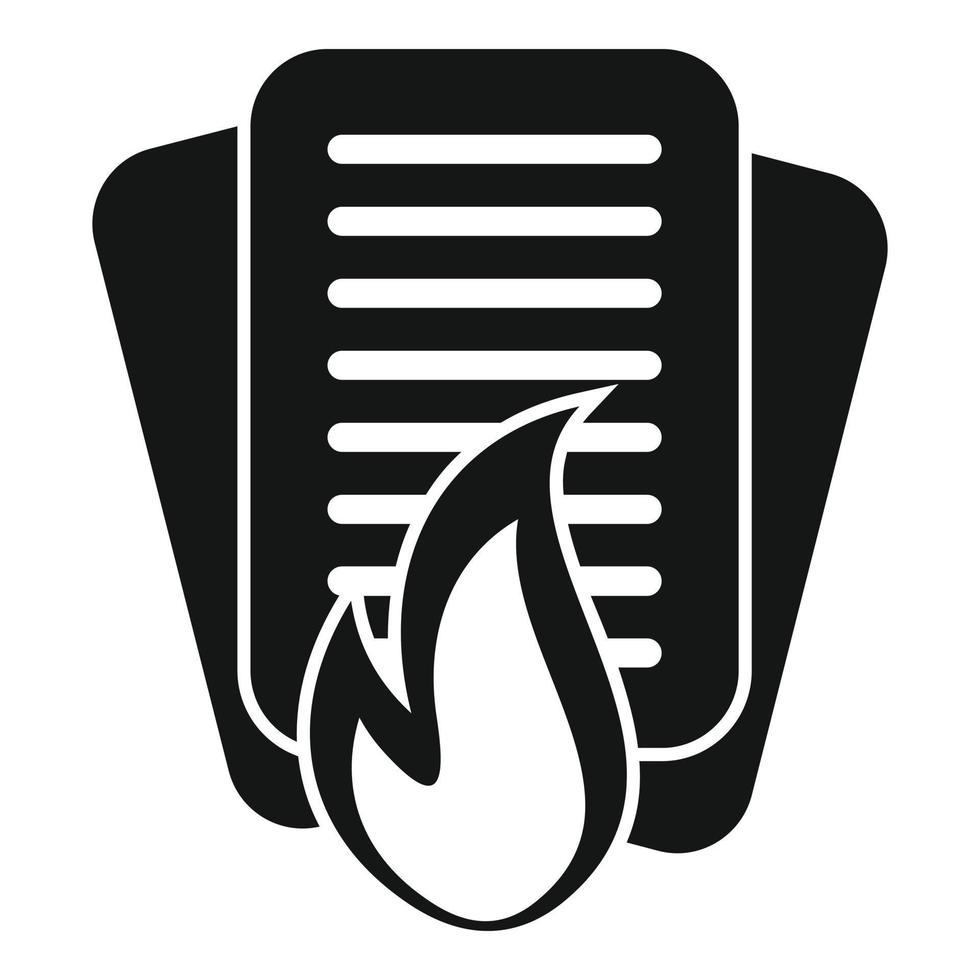 Fire rush job icon simple vector. Business work vector