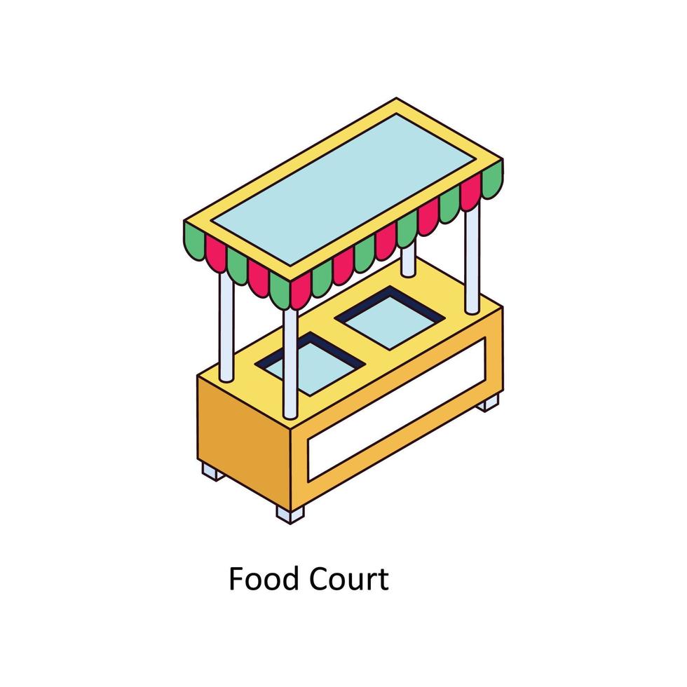 comida Corte vector isométrica iconos sencillo valores ilustración valores