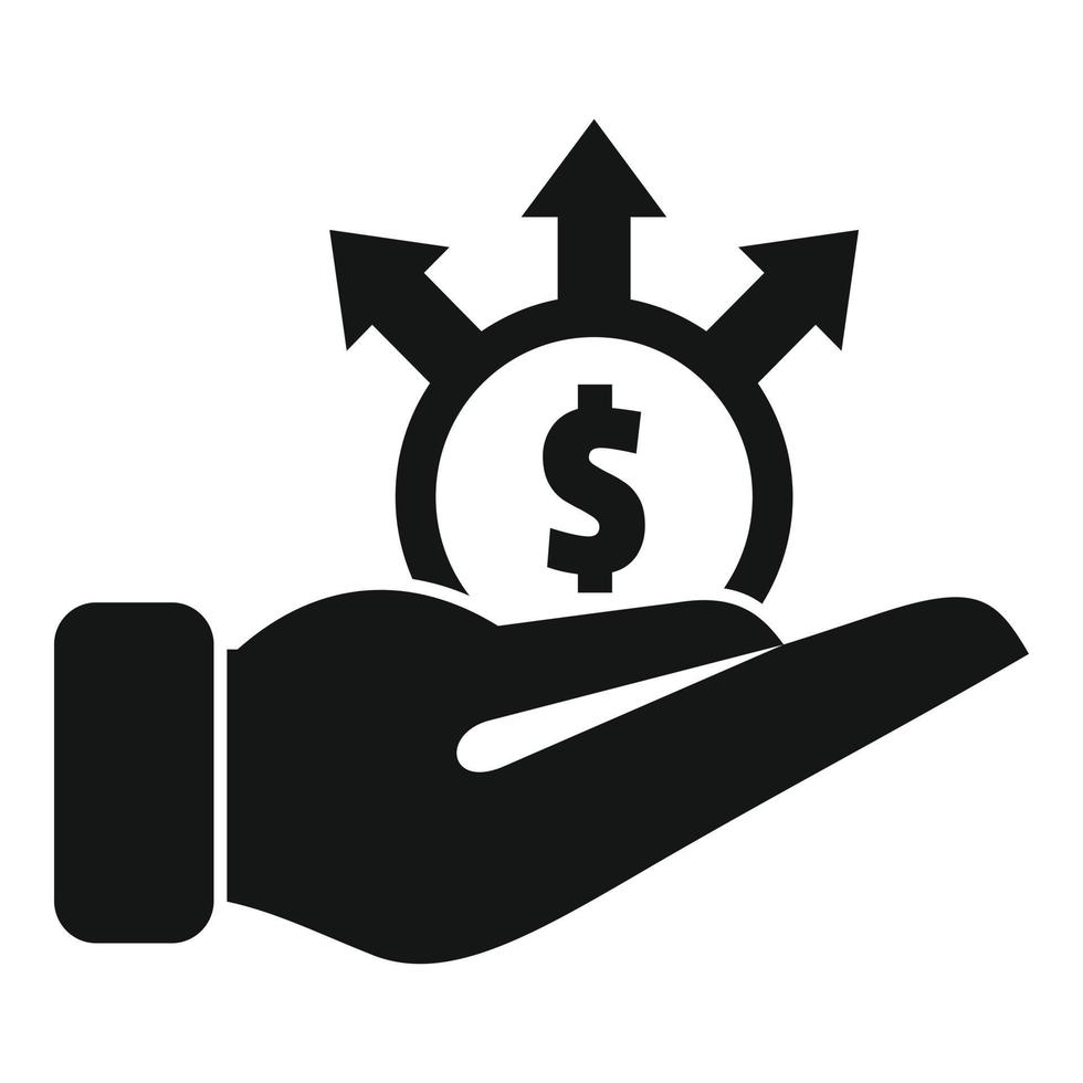 Secured money coin icon simple vector. Business risk vector