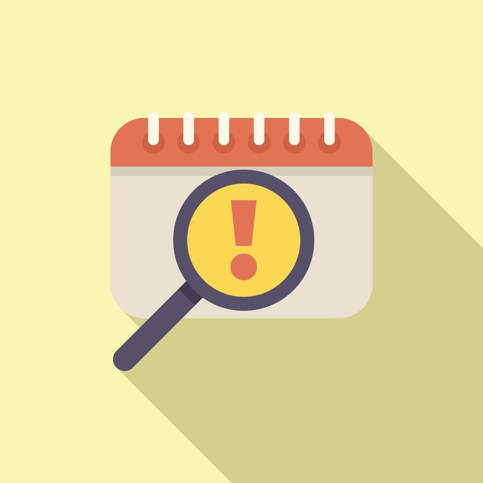 Rush job calendar icon flat vector. Business work vector